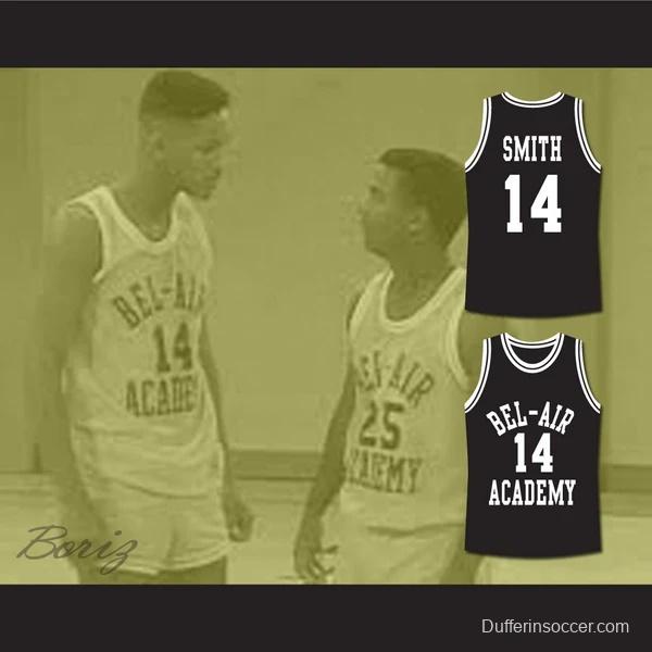 The Fresh Prince of Bel-Air Will Smith Bel-Air Academy Black Basketball Jersey