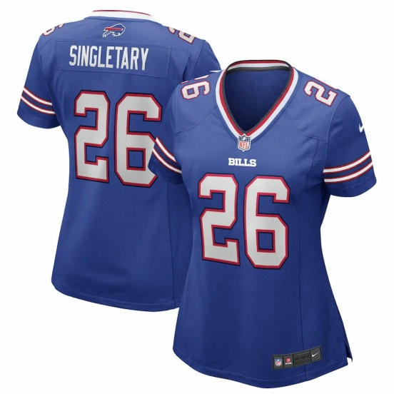 Women's Devin Singletary Royal Player Limited Team Jersey