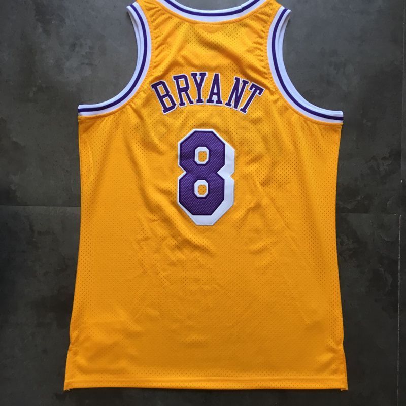 Men's Kobe Bryant Yellow Retro Classic Team Jersey