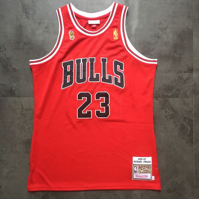 Men's Michael Jordan Red Retro Classic Team Jersey