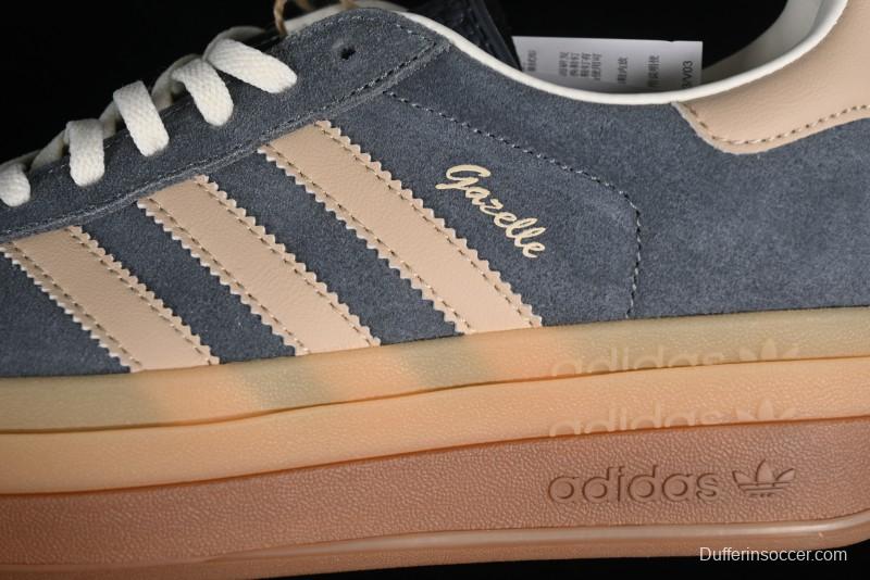 Adidas Originals Gazelle Bold IE0428 Low-Top Sneakers with Thick Sole for Casual Wear Anti-Slip and Durable - IE0428