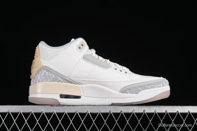 Nike Air Jordan 3 Retro Craft Ivory Sneakers - FJ9479-100