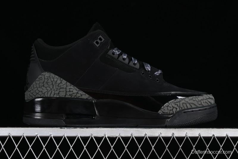 Nike Air Jordan 3 Retro Sneakers in Black with Elephant Print - CK9246-168