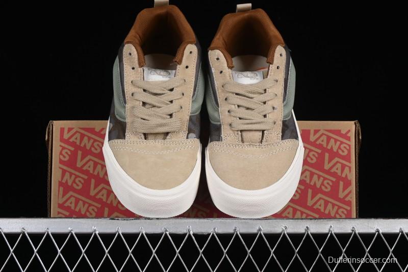 Vans Classics Knu Skool Desert Gray Green Chunky Tongue Bread Shoes - VN0007QC0WD