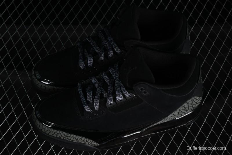 Nike Air Jordan 3 Retro Sneakers in Black with Elephant Print - CK9246-168