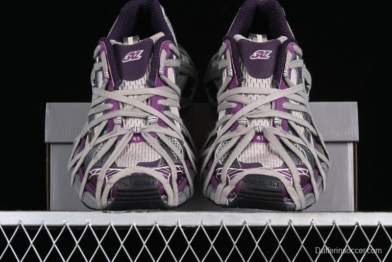 Balenciaga Phantom Sneaker 10th Generation Lace-Up Running Shoes with Transparent Heel Strap - W3XL51269