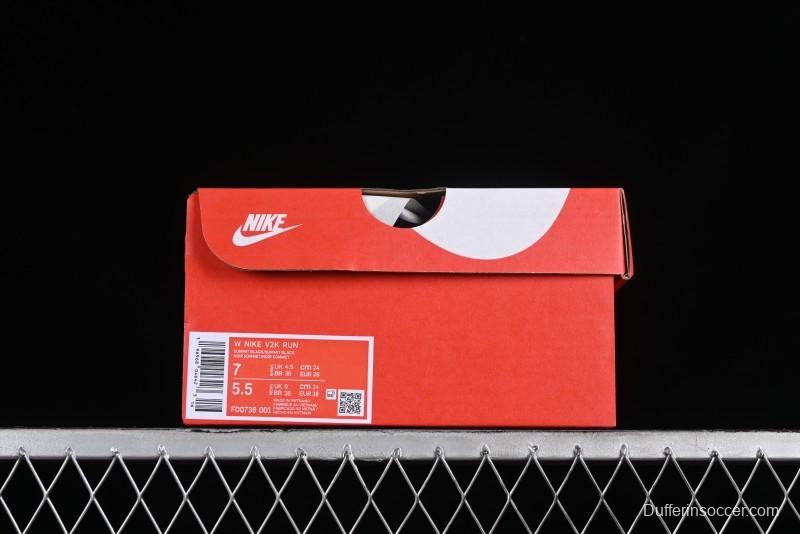 Nike V2K Runtekk 3XL Retro Low-Top Running Shoes with Shock Absorption and Anti-Slip Design - FD0736-001