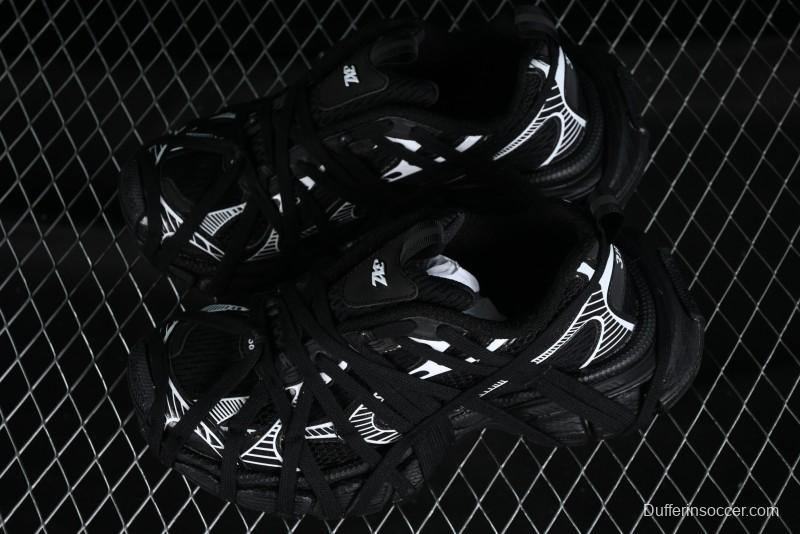 Balenciaga Phantom Sneaker 10th Generation Lace-Up Running Shoes with Transparent Heel Strap - W3XL11090