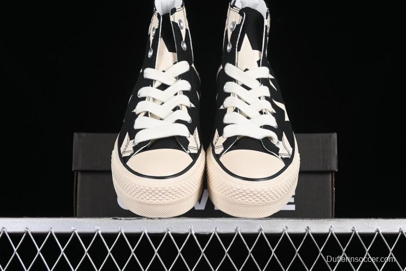 Converse All Star Lift High Top Platform Sneakers with Star Print - A09903C