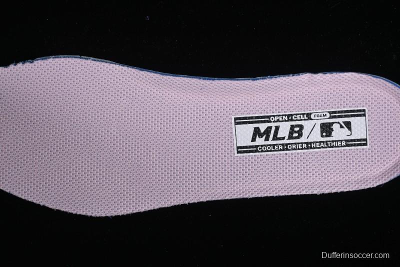 MLB NY Chunky Liner New York Yankees Velcro Print Logo Lightweight Platform Casual Sneakers - 3ASXCMM4N50PKS