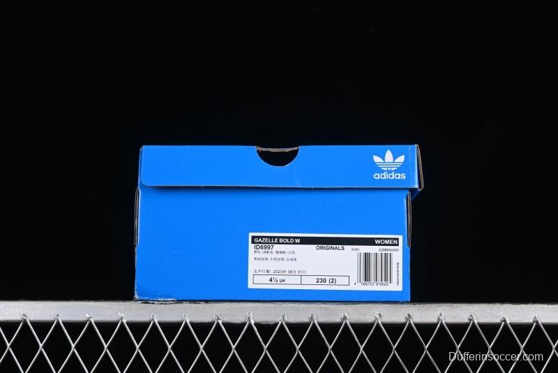 Adidas Originals Gazelle Bold Low-Top Sneakers with Anti-Slip Thick Sole - ID6997