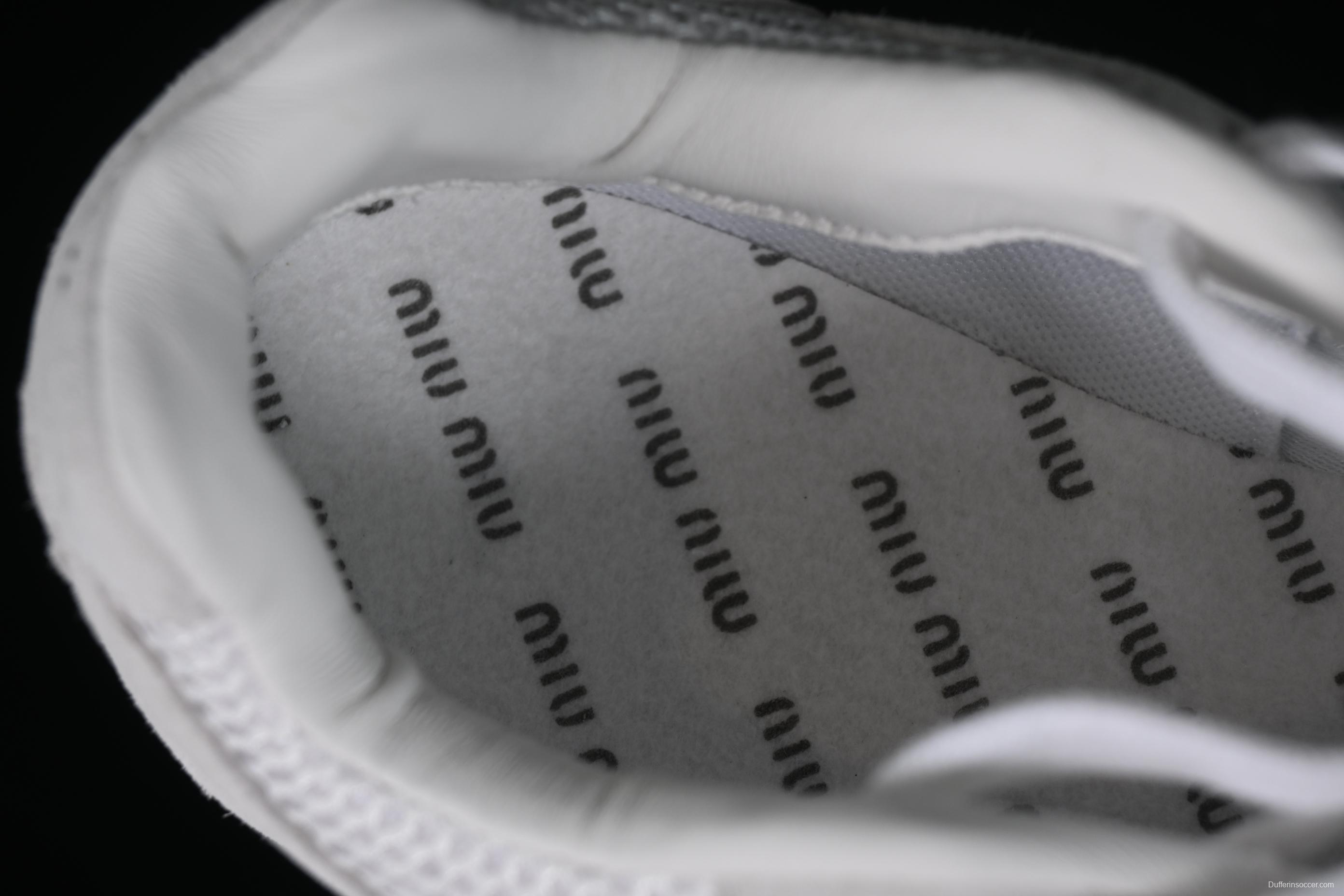 MiuMiu x New Balance 530 Series Low-Top Classic Retro Casual Running Shoes - 55655 White