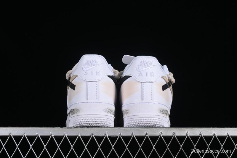 Nike Air Force 1 '07 Low Custom Anime Themed Hand-Painted Swoosh Strap Low-Top Casual Sneakers - ZH0316-013