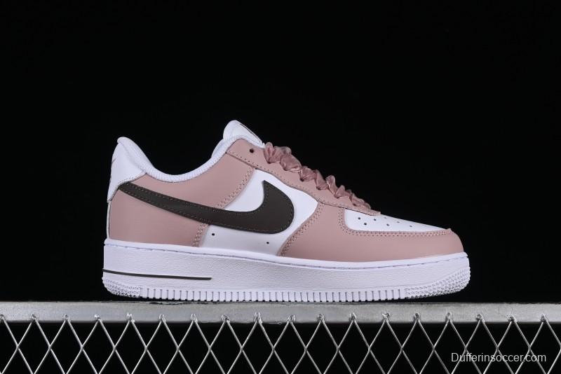 Nike Air Force 1 '07 Low Casual Sneakers in Dusty Rose with Hand-Painted Details - CV8699-578