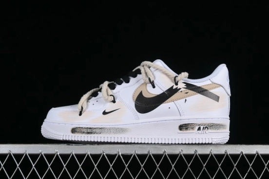 Nike Air Force 1 '07 Low Custom Anime Themed Hand-Painted Swoosh Strap Low-Top Casual Sneakers - ZH0316-013