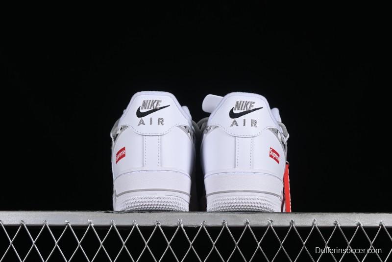 Nike Supreme x Air Force 1'07 Low "Box Logo" Camouflage Print Casual Sneakers - UP1658-595