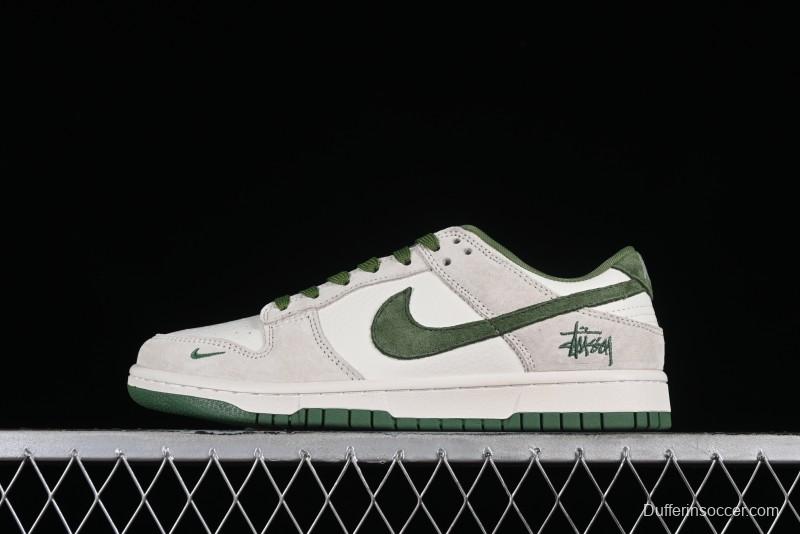 Stussy x Nike SB Dunk Low Retro Premium Casual Sneakers - DQ1098-340