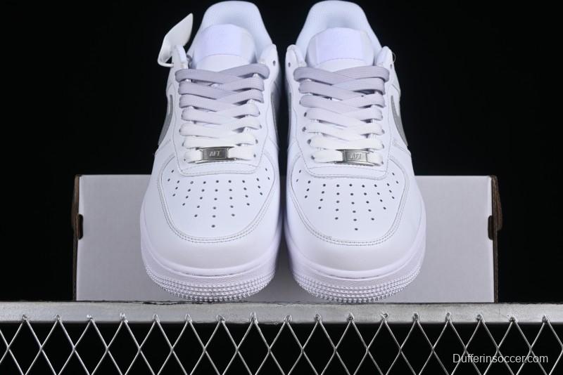 Nike Air Force 1 '07 Low Customized Anime Theme Gradient Grey Swoosh Casual Sneakers - FN0366-102