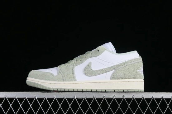 Nike Air Jordan 1 Low AJ1 Apple White Green Low-Top Lifestyle Basketball Shoes - FN5214-131