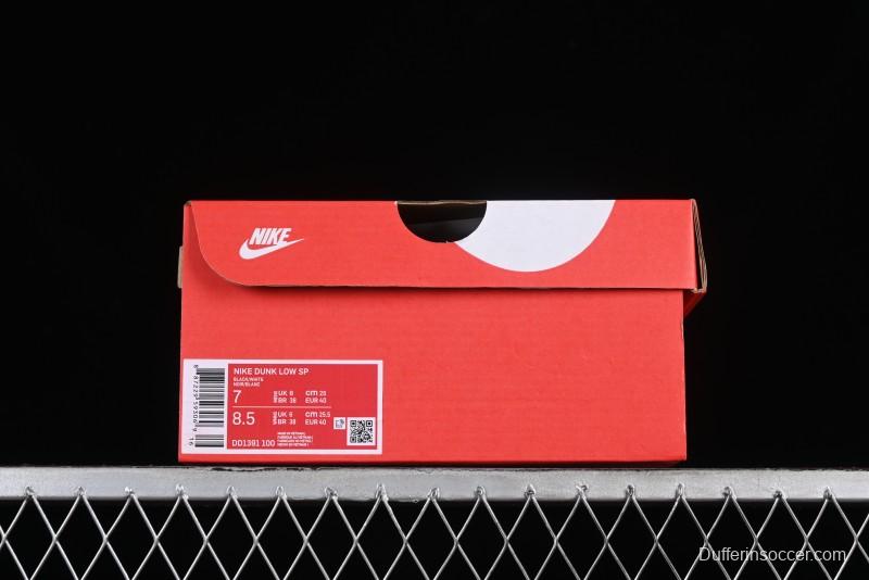 Nike Dunk Low SB Deconstructed Lace-Up Casual Sneakers with Scottish Plaid and Hemp Rope Design - DD1391-100