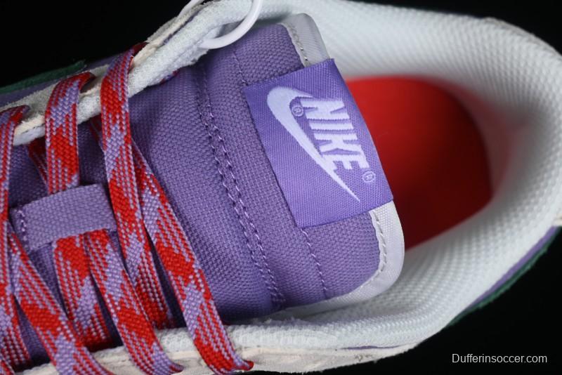 Nike SB Dunk Low Casual Skateboarding Shoes in Purple with Black Swoosh - HF5030-030