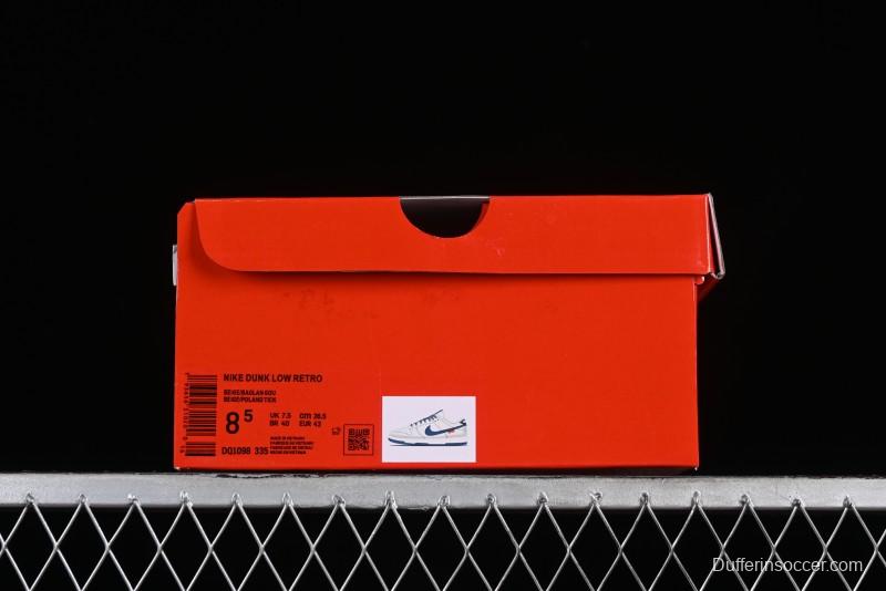 Supreme x Nike SB Dunk Low Casual Skate Shoes with Zoom Air Cushion - DQ1098-335