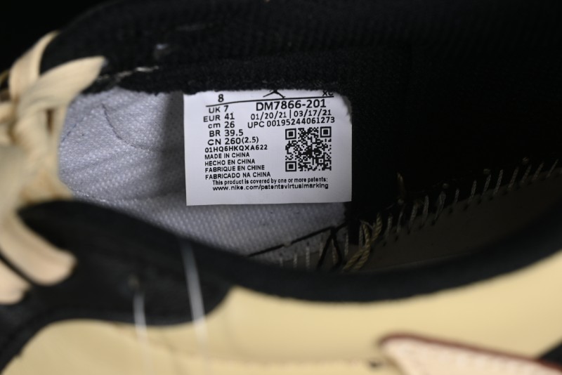 Nike Travis Scott x Air Jordan 1 Low OG AJ1 Reverse Swoosh Sneakers - DM7866-201