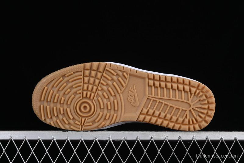 Nike Air Jordan 1 Low Golf Shoes Black Snake Pattern - DD9315-005