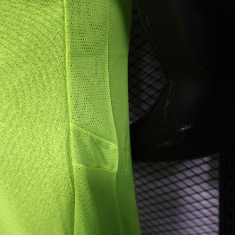 Player Version Borussia Dortmund 25/26 Neon Green Home Jersey with 1&1 Sponsor