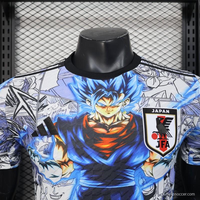 Player Version 2025 Japan White with Dragon Ball Z Anime Design Jersey