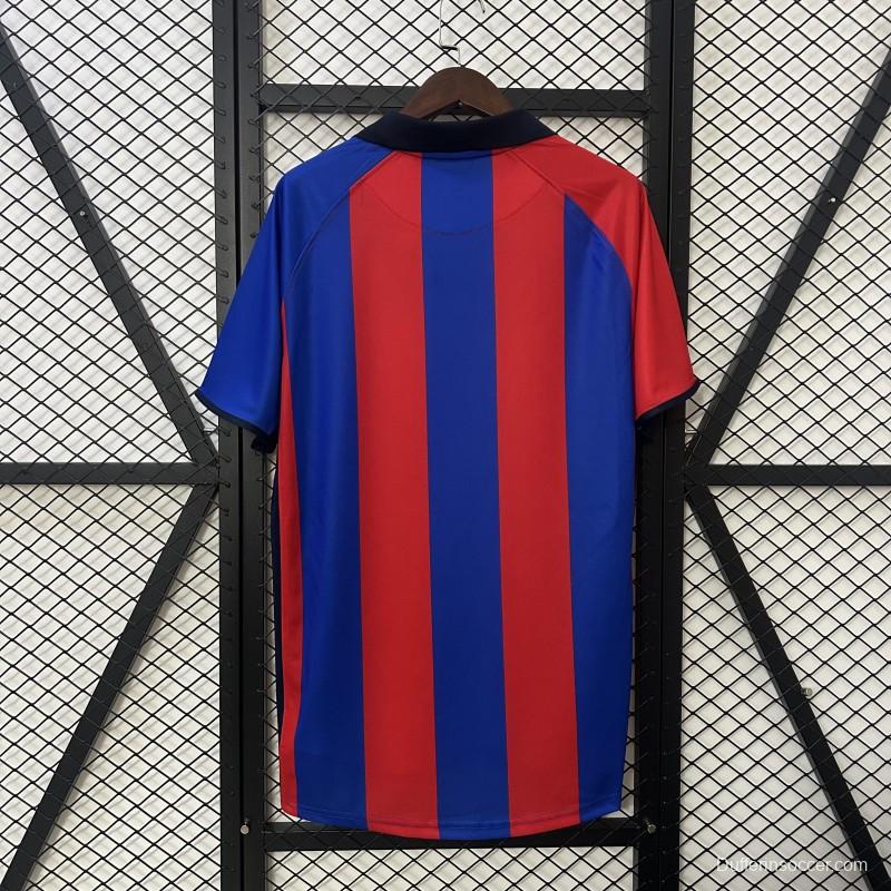 01/02 Retro Barcelona Home Jersey
