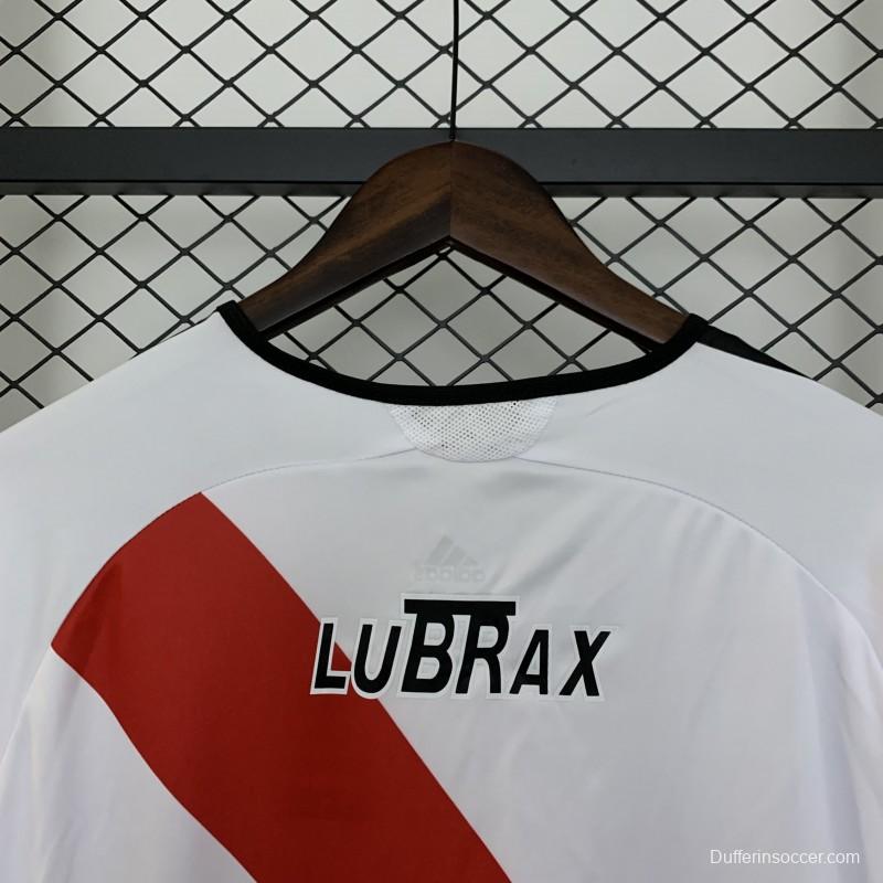 06/07 Retro Long Sleeve River Plate Home Jersey