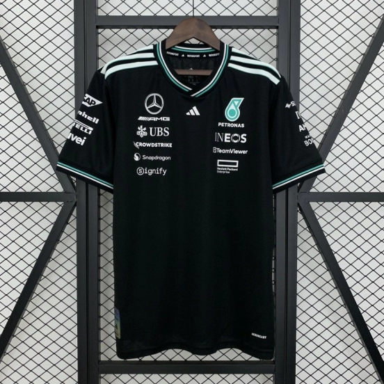2025 F1 Formula AMG Black T-Shirt