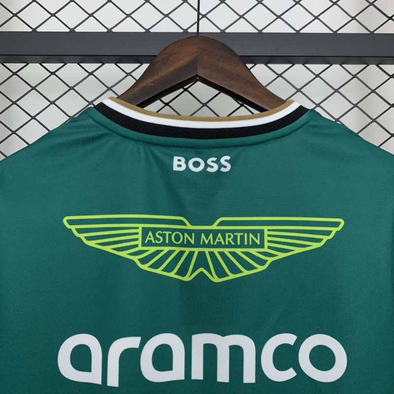 2025 F1 Formula Aston Martin Green ARAMCO #14 T-Shirt