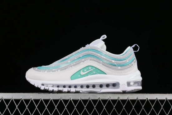 Nike Air Max 97 Custom Full-Sole Air Cushion Retro Bullet Running Shoes - 921826-101