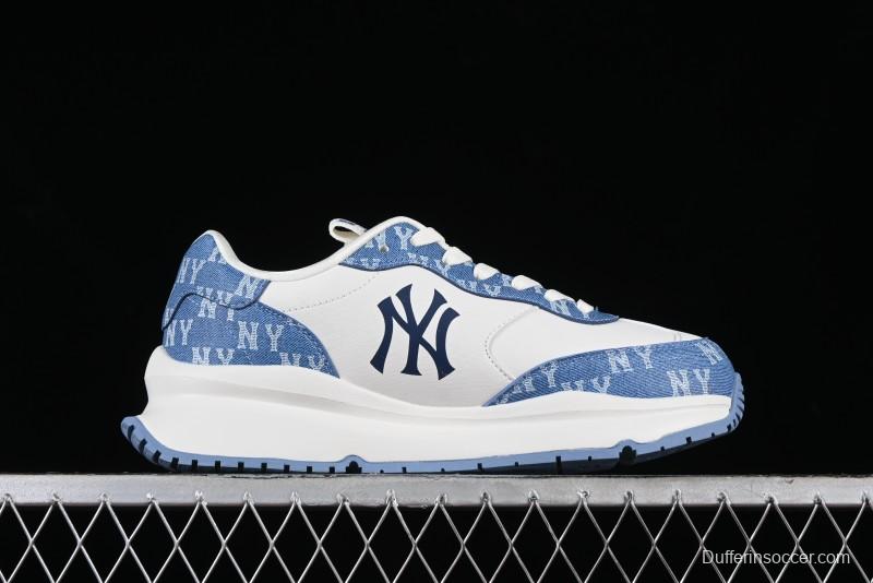 New York Yankees MLB Chunky Runner Denim Monogram Lightweight Casual Sneakers - 3ARNCRD4N50BLS