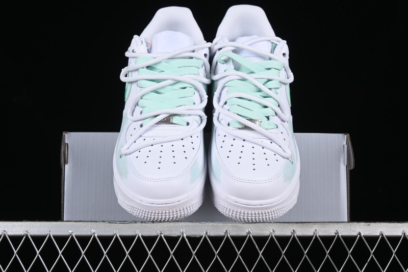 Nike Air Force 1 '07 Low Anime Themed Custom Swoosh Strap Casual Sneakers - ZH0316-023