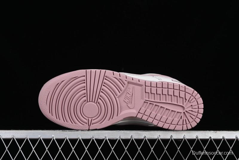 Nike Supreme x SB Dunk Low Collaboration - Rouge Pink Anniversary High-End Custom Low-Top Casual Skate Shoes - DY1503-006