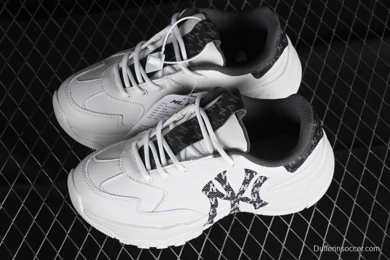 New York Yankees MLB Bigball Chunky Denim Monogram Platform Sandals - 3ASHBDM4N50BKS