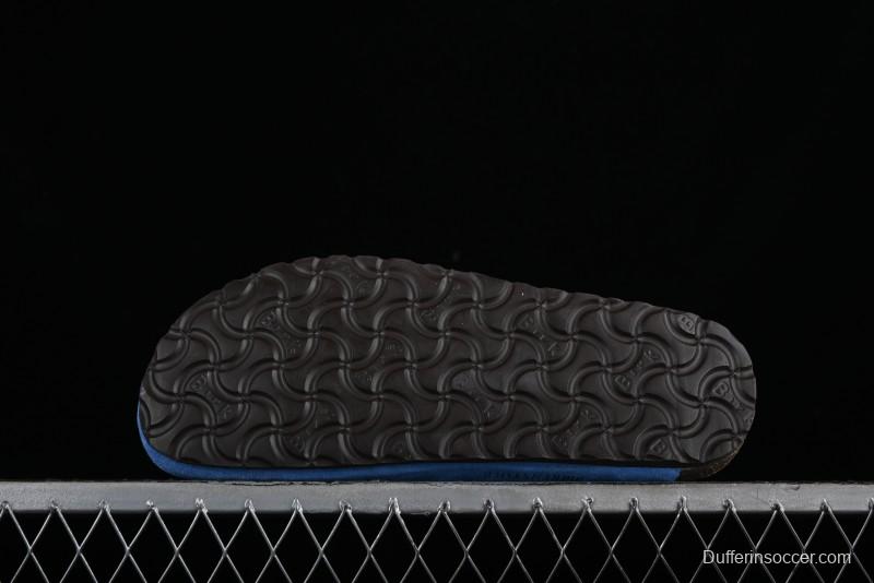 Birkenstock Arizona Soft Footbed Sandals with Suede Leather and Lambswool Lining - Original Blue