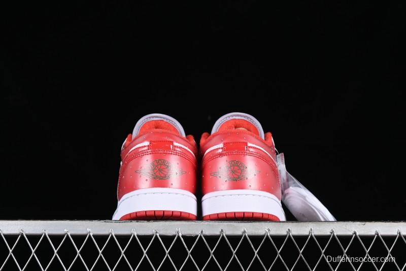 Nike Air Jordan 1 Low AJ1 White Red Casual Sneakers - FQ1935-018