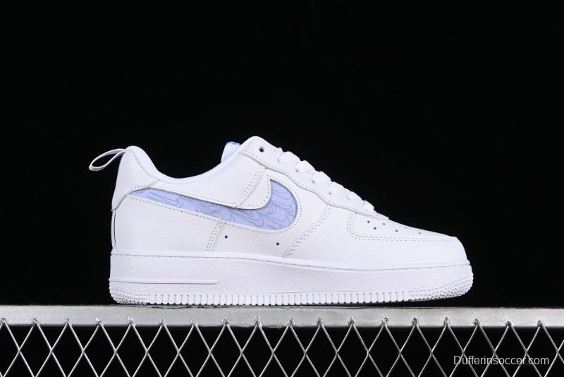Nike Air Force 1 '07 Low Hazy Purple Casual Sneakers with Full-Length Air Solo Cushion - FB8971-800