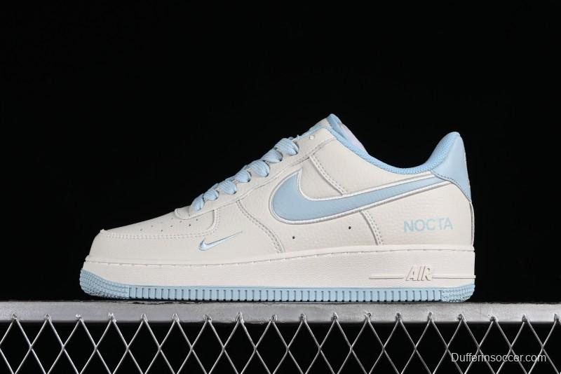 Nike Nocta x Nike Air Force 1 '07 Low Casual Sneakers with 3M Reflective Details and Full-Length Air Cushion - NO0224-026