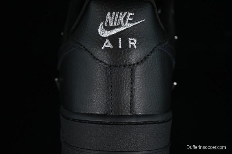 Nike Air Force 1 '07 Low Silver Swoosh Casual Sneakers - HQ1180-001