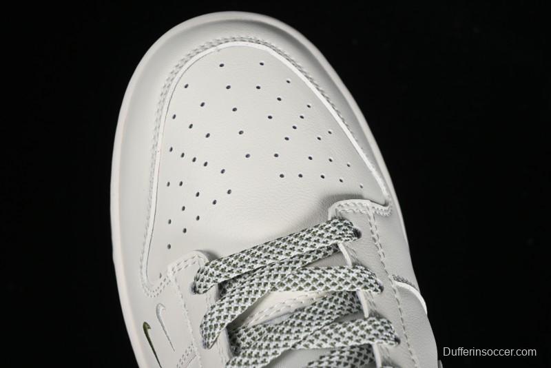 Nike SB Dunk Low LV Collaboration - Beige Green Luxury Custom Low-Top Casual Sneakers - XX2025-318