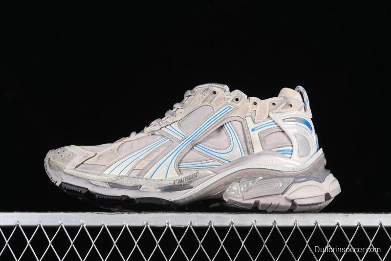 Balenciaga Runner Kith Four Color Retro Casual Sneakers - W3RNY2240