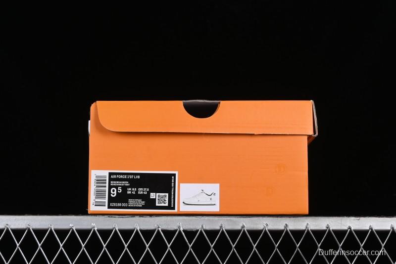 Nike Air Force 1 '07 Low LV Collaboration - Beige Green Double Swoosh Casual Sneakers - XZ6188-003