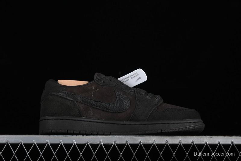Nike Travis Scott x Air Jordan 1 Low OG AJ1 Reverse Swoosh Sneakers - DM7866-202
