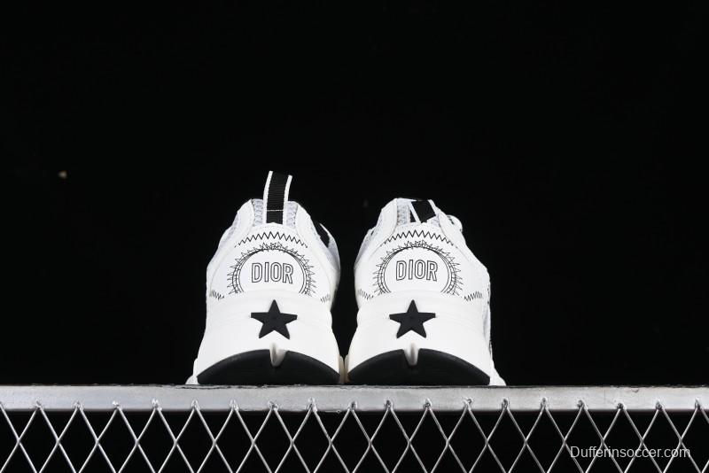 Dior Chrono Round Toe Lace-Up Lifestyle Casual Running Shoes - 59K GREY