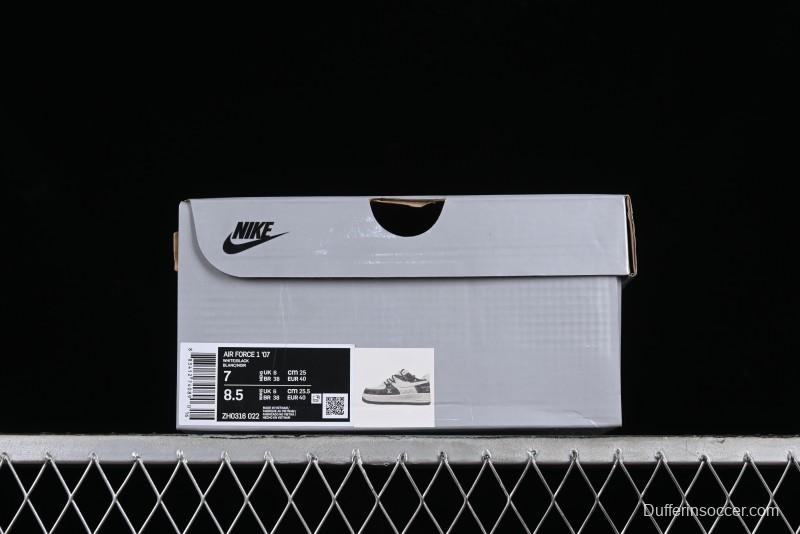 Nike Air Force 1 '07 Low Custom Collaboration Casual Sneakers with Strap - ZH0316-022